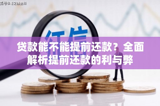 路南贷款能不能提前还款？全面解析提前还款的利与弊