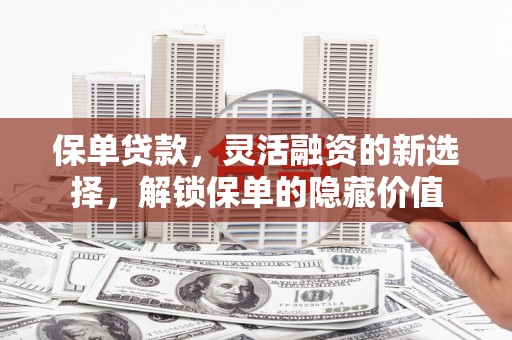 路南保单贷款，灵活融资的新选择，解锁保单的隐藏价值
