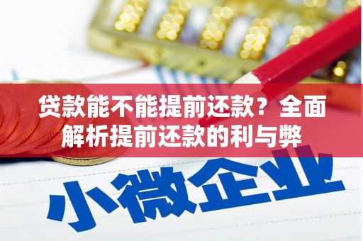 路南贷款能不能提前还款？全面解析提前还款的利与弊