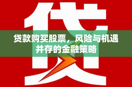 路南贷款购买股票，风险与机遇并存的金融策略