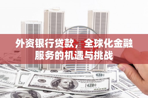 路南外资银行贷款，全球化金融服务的机遇与挑战