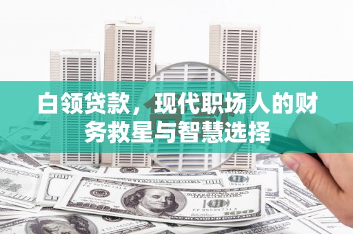 路南白领贷款，现代职场人的财务救星与智慧选择