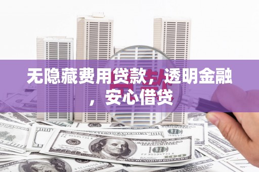 路南无隐藏费用贷款，透明金融，安心借贷