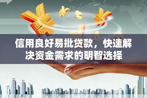 路南信用良好易批贷款，快速解决资金需求的明智选择