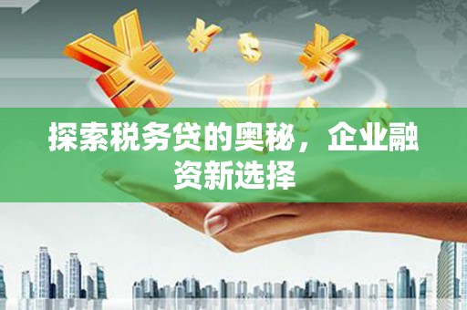 路南探索税务贷的奥秘，企业融资新选择