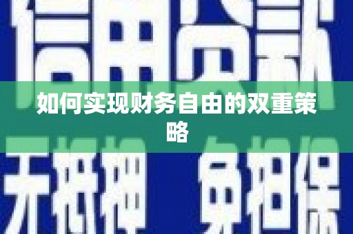 路南如何实现财务自由的双重策略