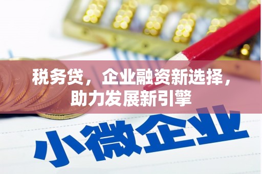 路南税务贷，企业融资新选择，助力发展新引擎