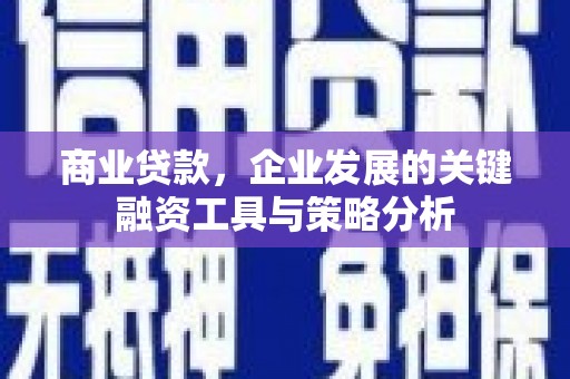路南商业贷款，企业发展的关键融资工具与策略分析