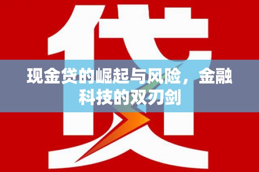 路南现金贷的崛起与风险，金融科技的双刃剑