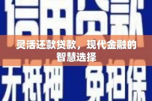 路南灵活还款贷款，现代金融的智慧选择