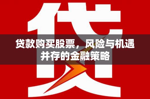 路南贷款购买股票，风险与机遇并存的金融策略